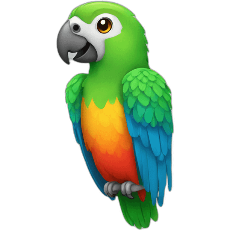 happy animal parrot emoji