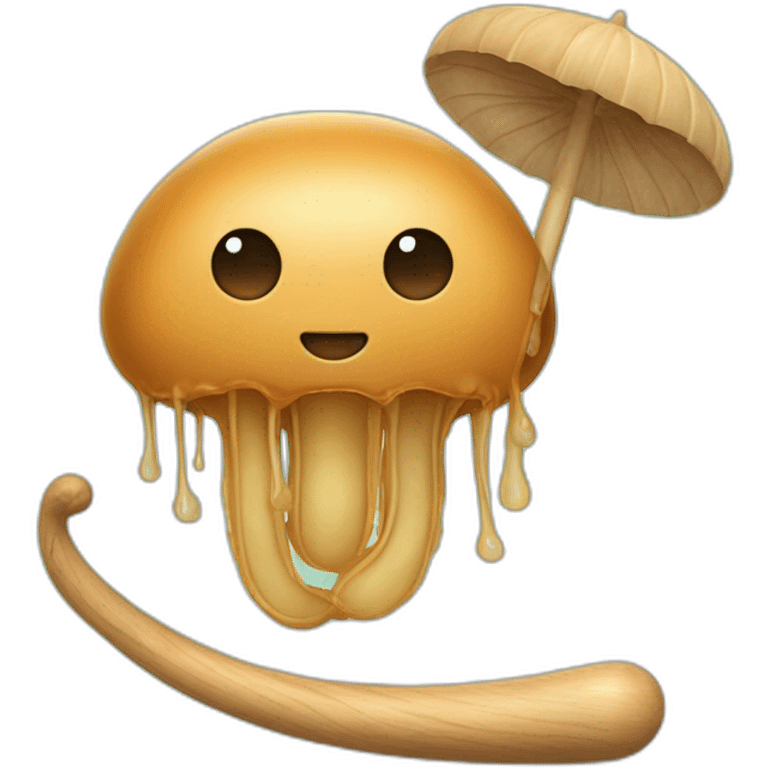 Peanut butter baby jellyfish with a wooden bat emoji