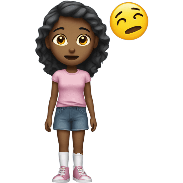 Girl with broken leg emoji