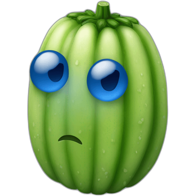 Pepino azul emoji