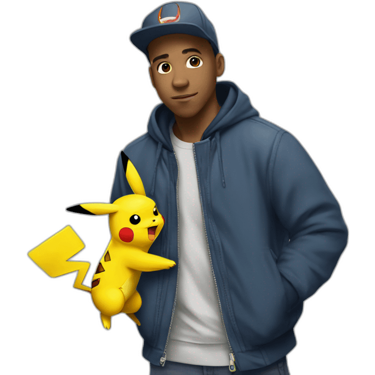 Pikachu rappeur emoji