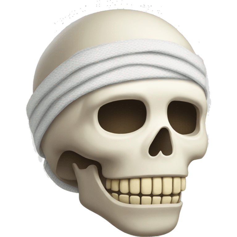 bandaged skull emoji