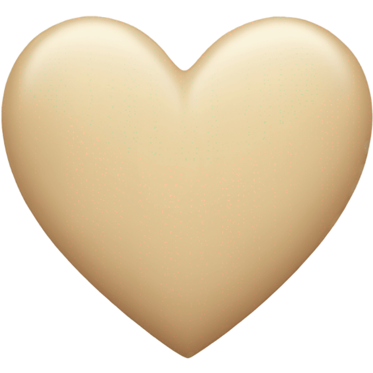 Beige heart emoji