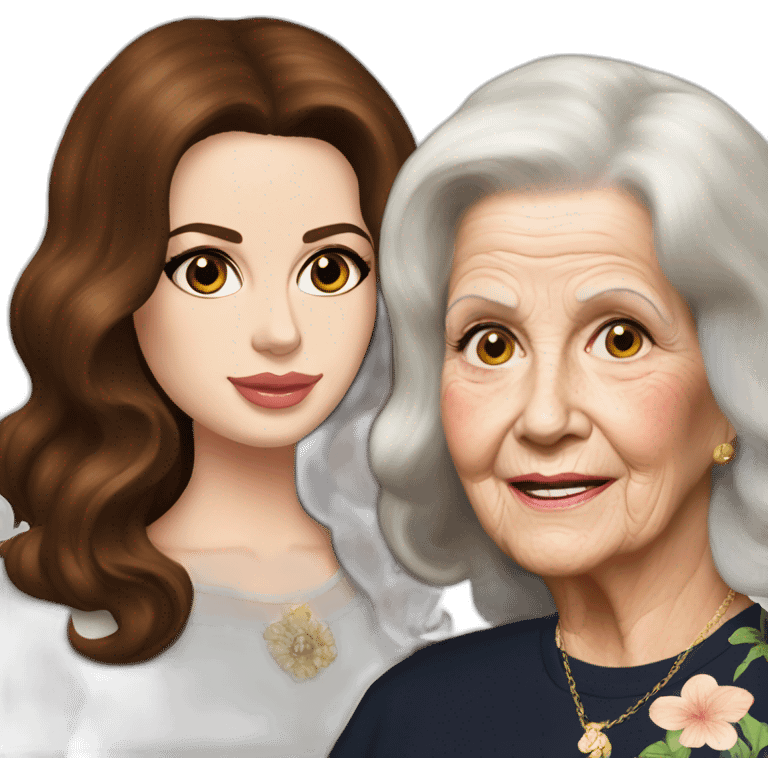 Lana del Rey & grand ma best fruends emoji