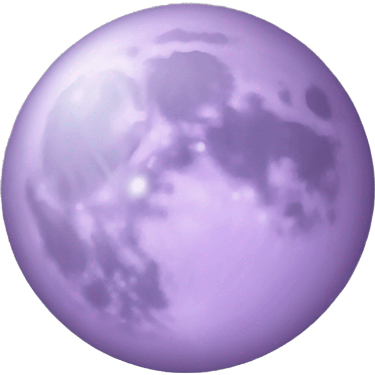 Light purple moon emoji