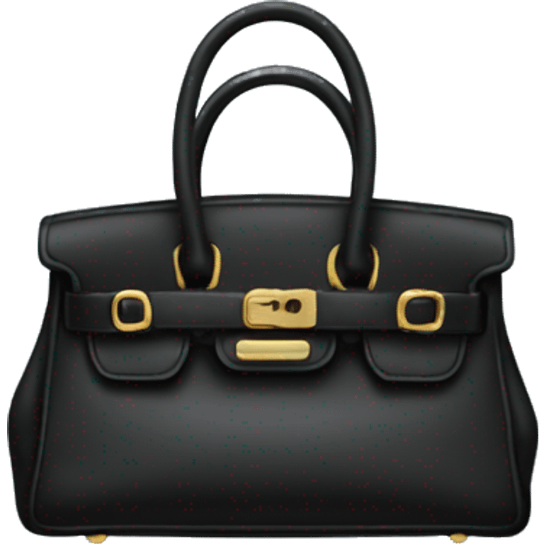 Black birkin bag emoji