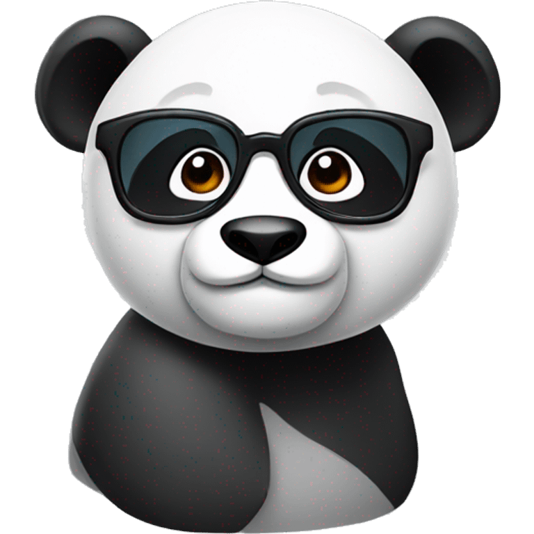 Panda con lentes emoji