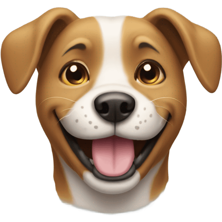 A dog smiling emoji