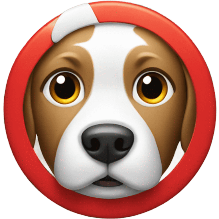 Target bullseye dog emoji