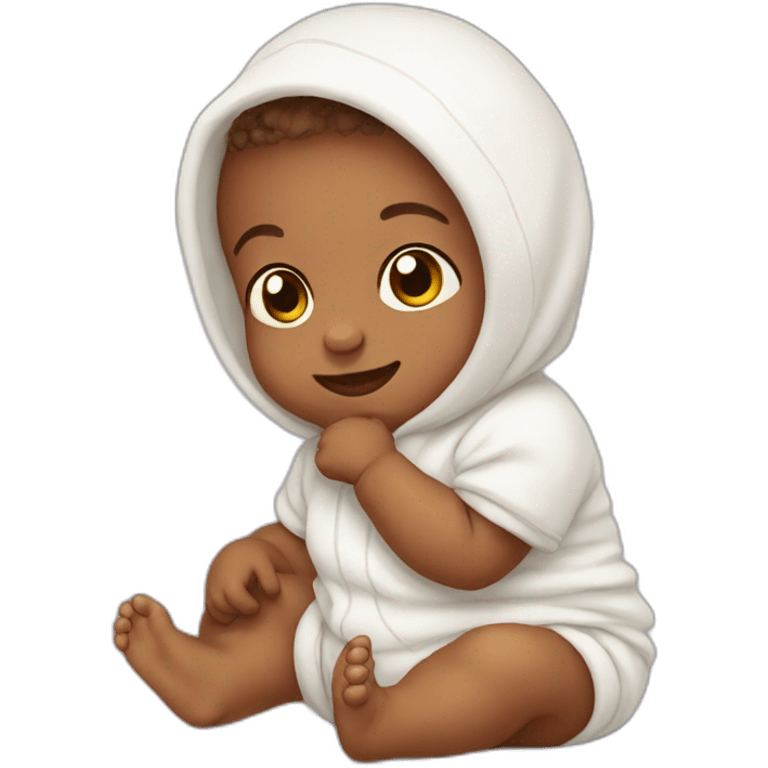 Newborn posing emoji