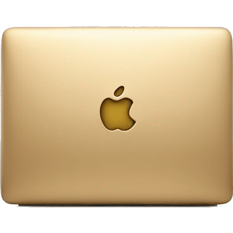 Gold macbook emoji