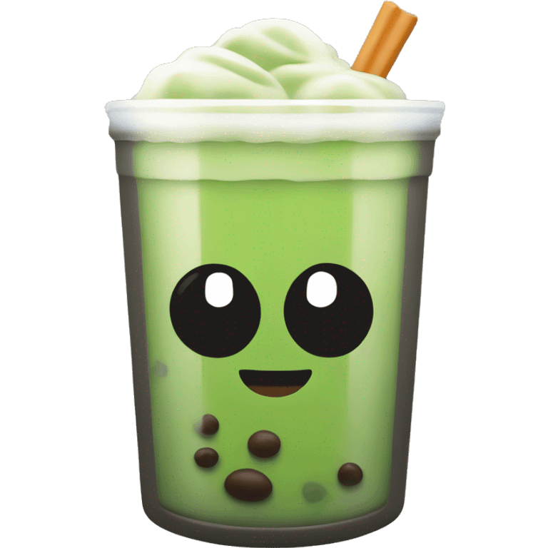 matcha boba tea emoji