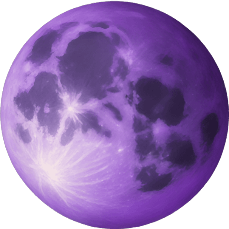 Purple moon emoji