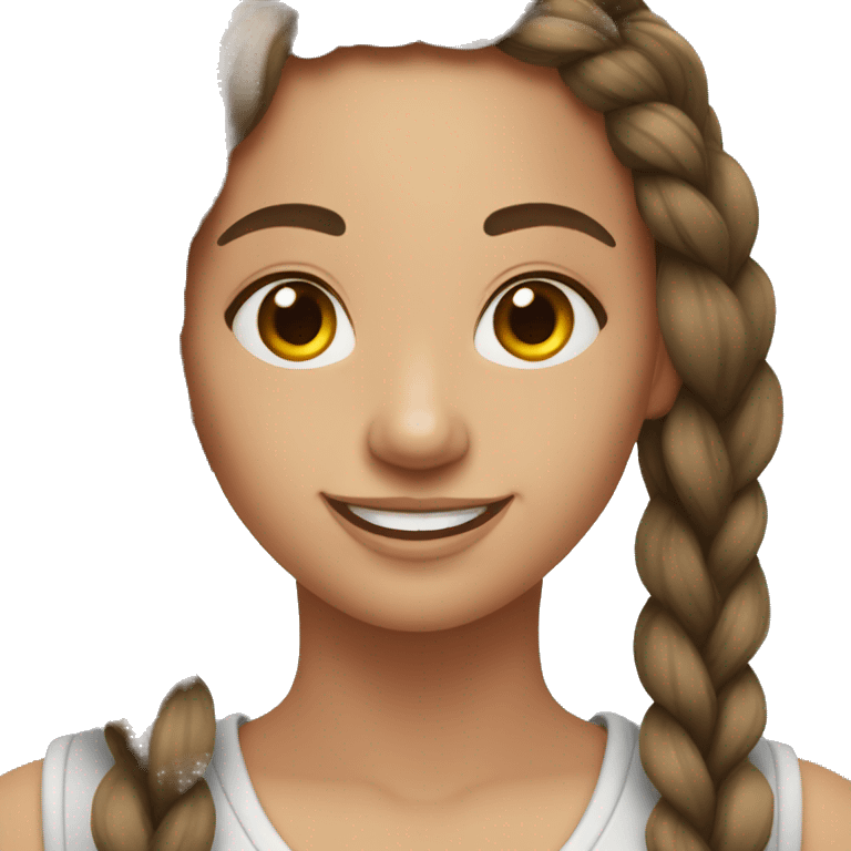 Quarteron braids woman smiling with  and nose piercing emoji