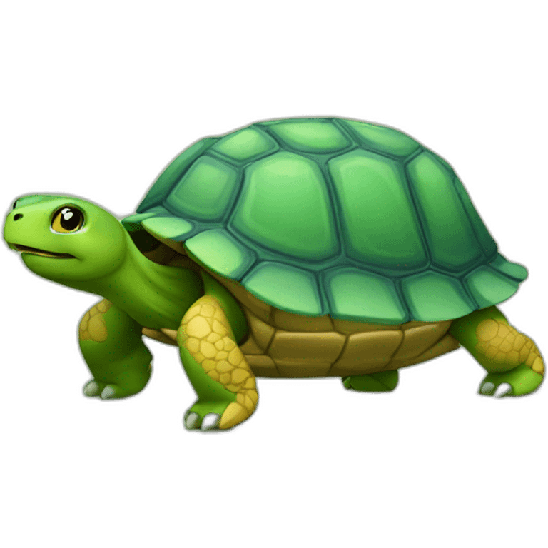 Chat sur tortue emoji