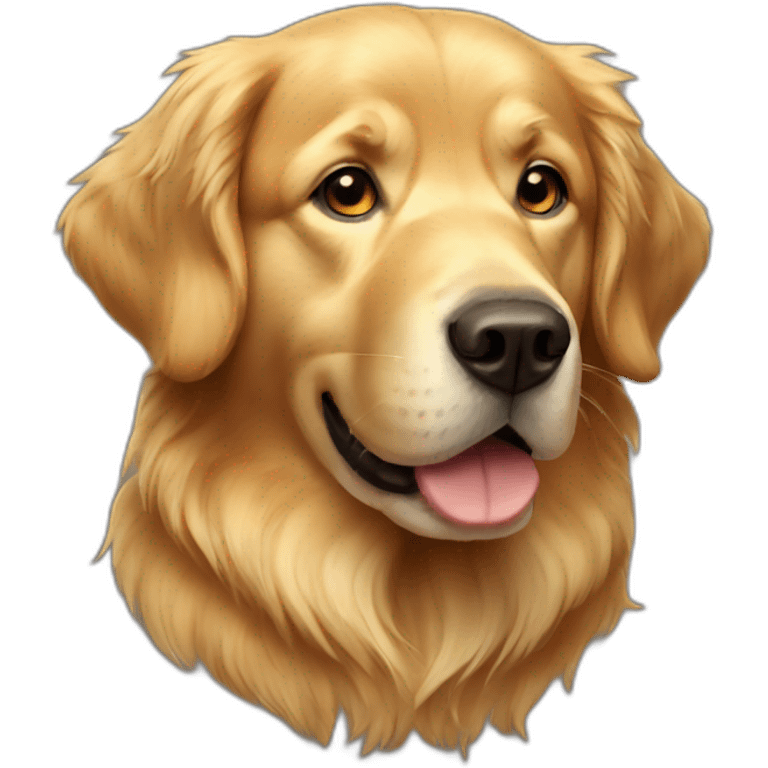 Old golden retriever  emoji