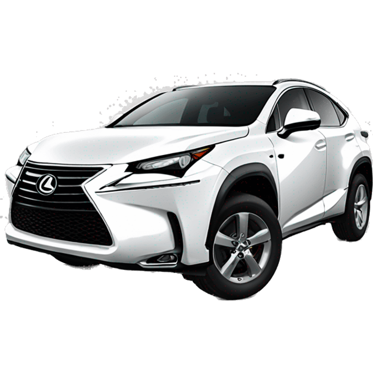 White Lexus nx  emoji