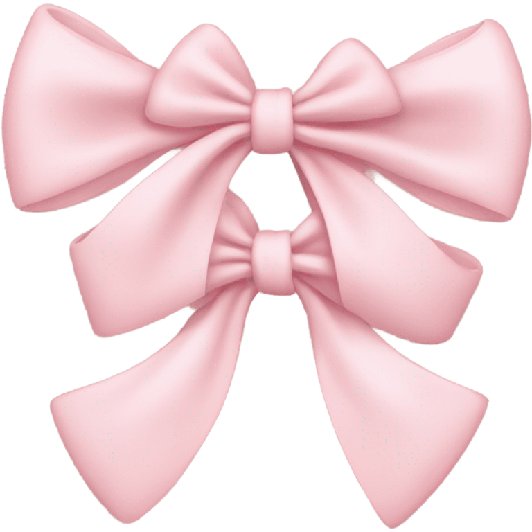 little light pink bows smiley with heart blush emoji