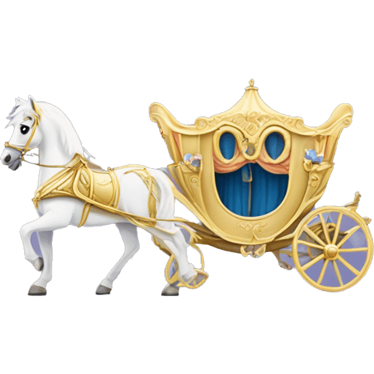 Cinderella Horse and carriage emoji