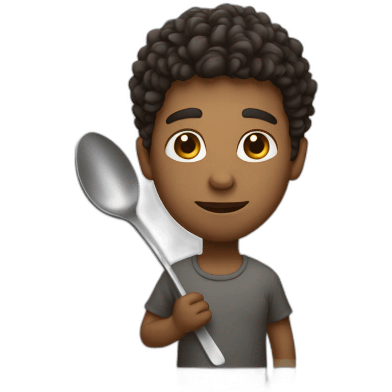 adrian holding spoon emoji