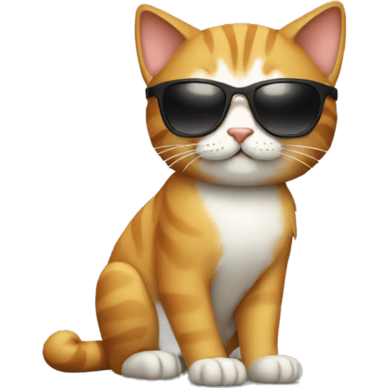 Cat with sunglasses emoji