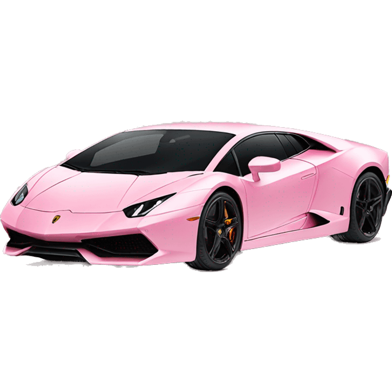 pastel pink lamborghini emoji