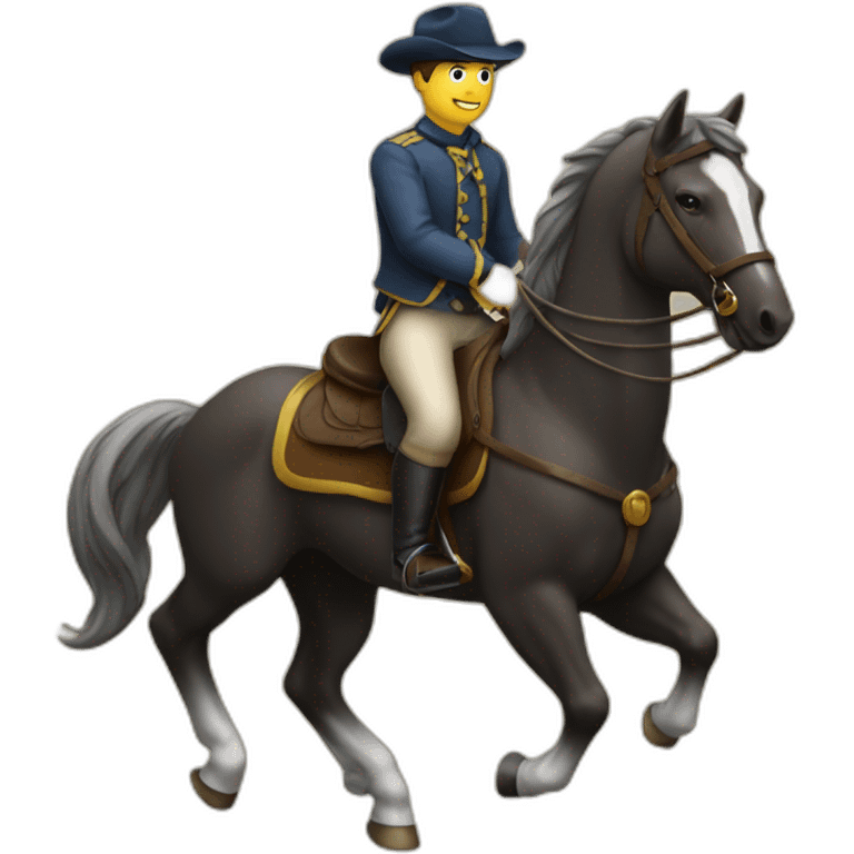 homme sur cheval emoji