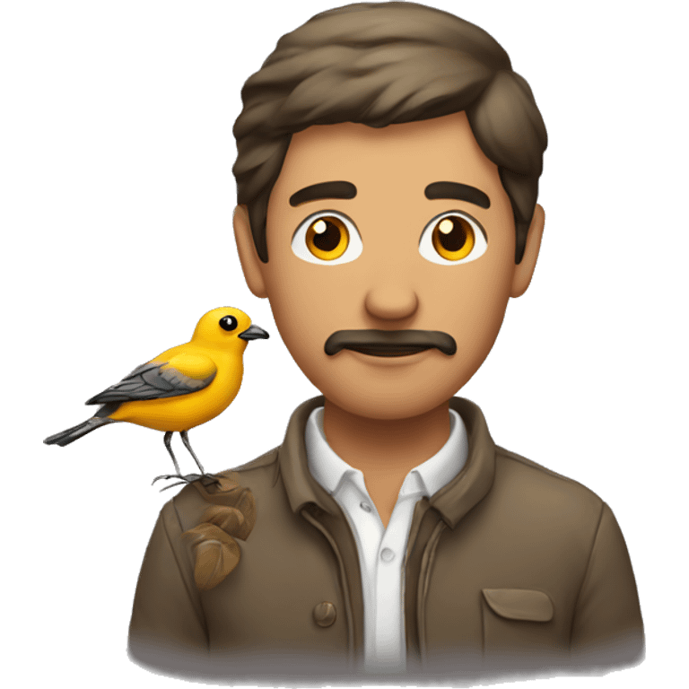 man with bird emoji