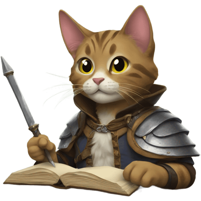 cats playing dnd emoji