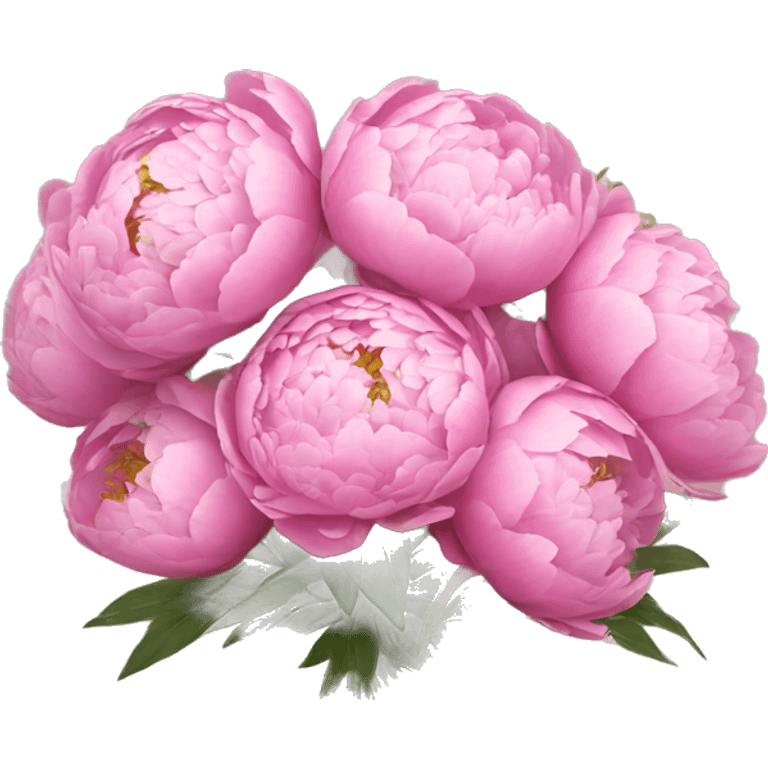 bouquet of peonies emoji