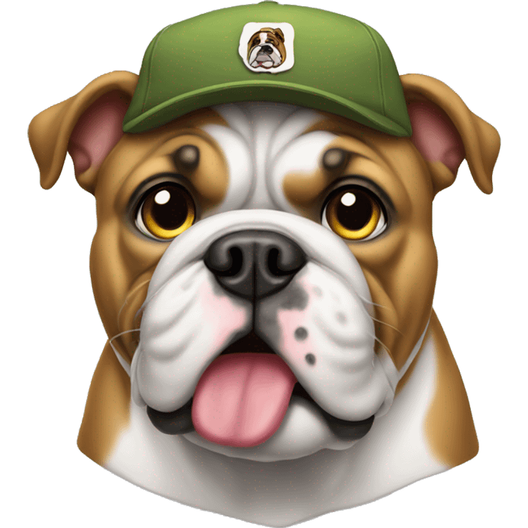 bulldog with cap emoji