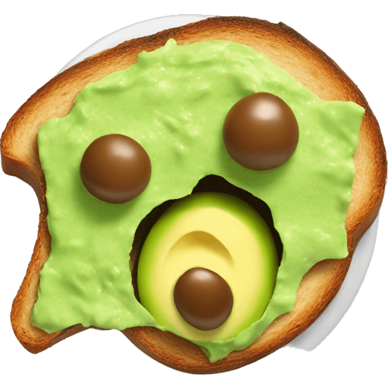 Smashed avocado toast  emoji