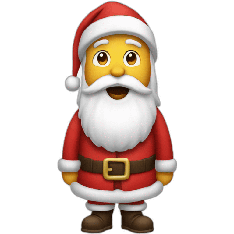 santa crossing hads to say no emoji