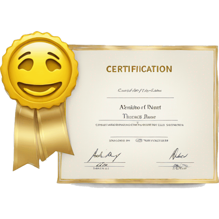 Certification emoji