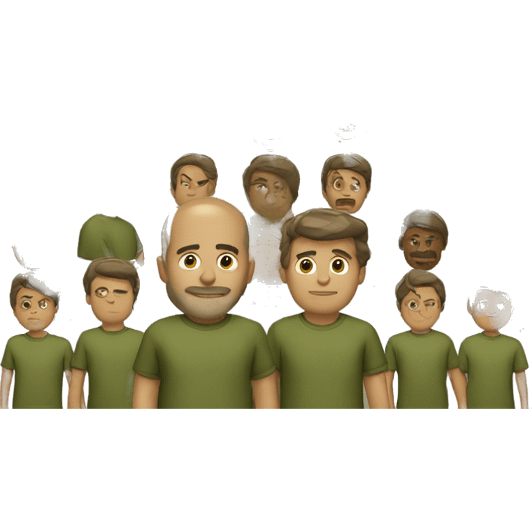 man in olive colored t-shirt emoji