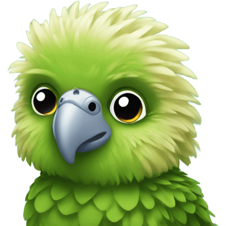 Cute kakapo emoji