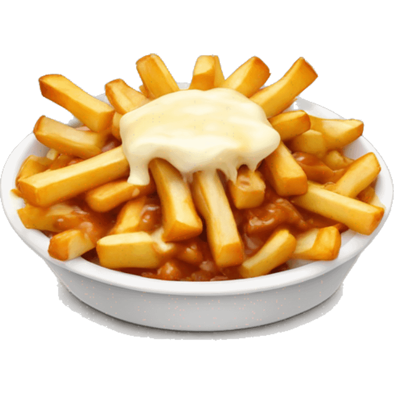 poutine qui mange une poutine emoji