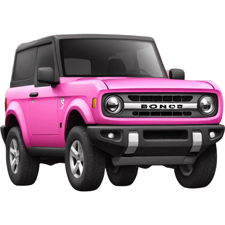 Pink bronco sport emoji