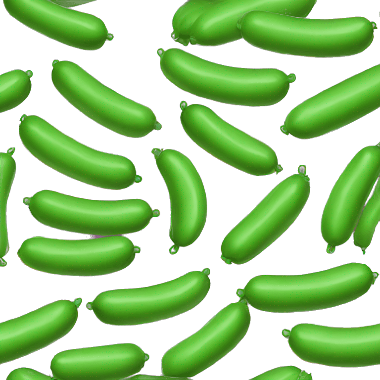 Green sausage pack emoji