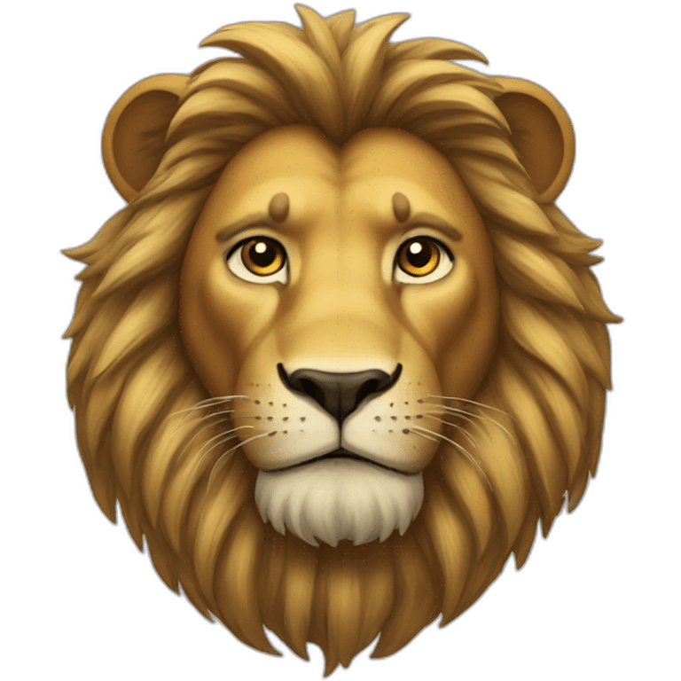 King lion attitude  emoji