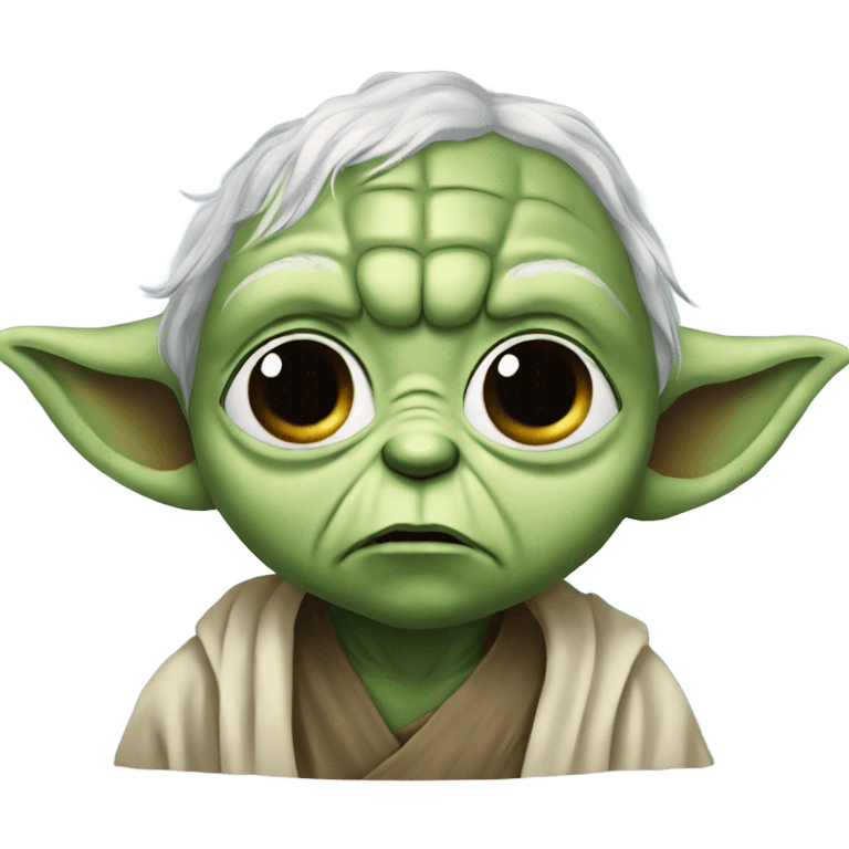 Yoda crying  emoji