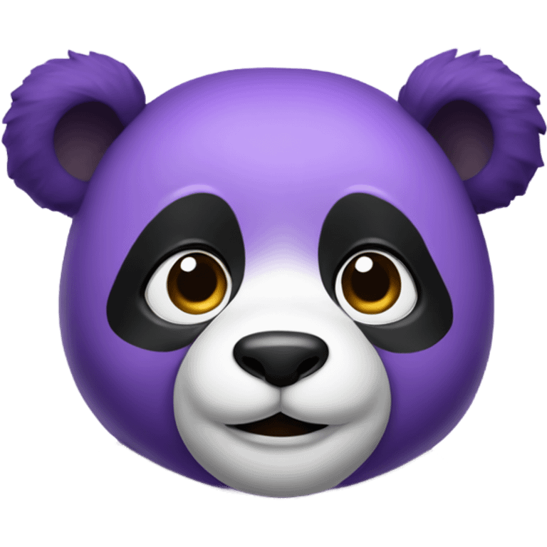 Purple panda bear emoji