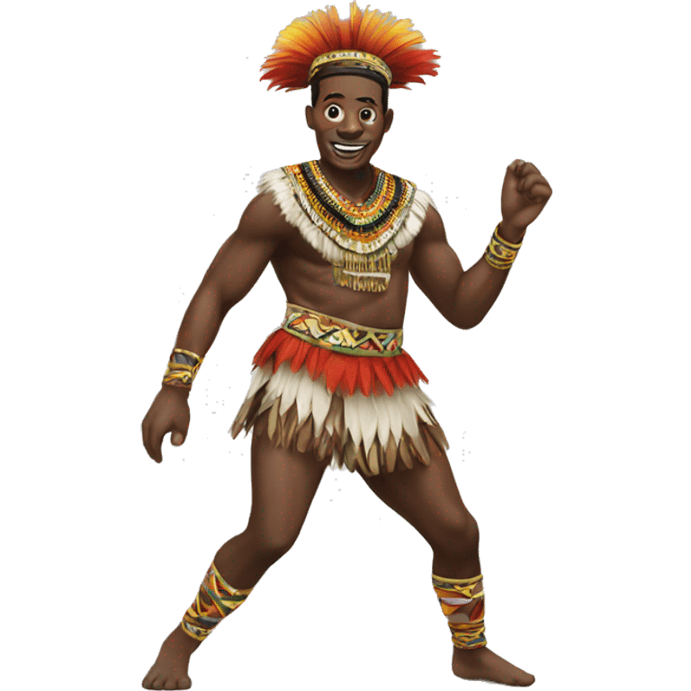 Zulu male dancer emoji