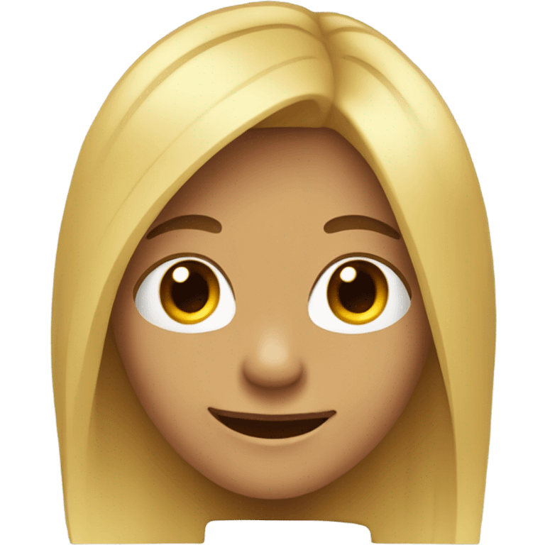 Teenager with long hair and gap teeth emoji