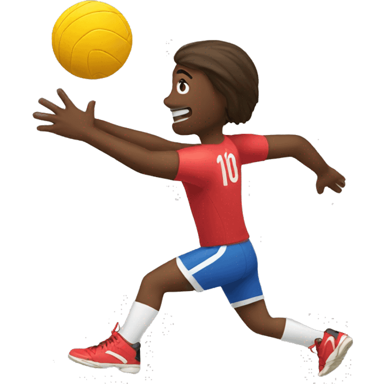 person hitting a volleyball  emoji