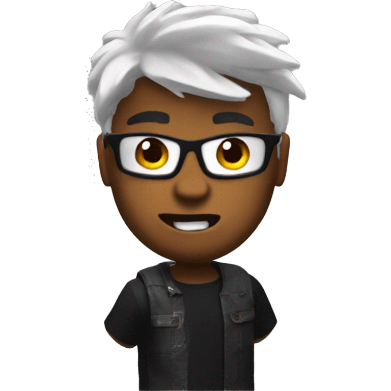 Roblox avatar playing dti emoji