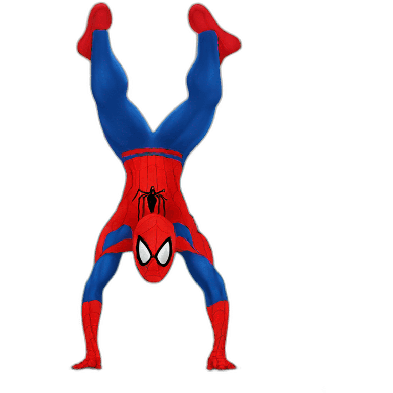 spiderman en el gimnasio emoji