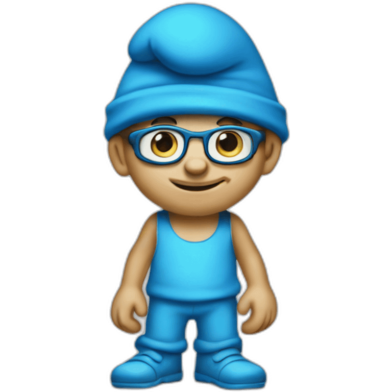 Brainy Smurf emoji