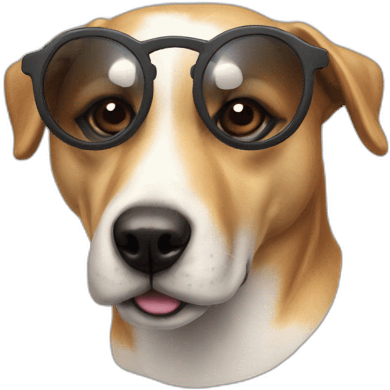 Chien avec lunette de soleil emoji