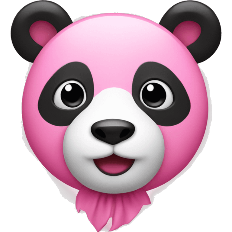 Pink panda emoji